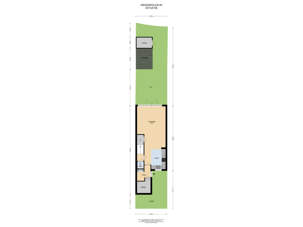 Bekijk plattegrond van Situatie van Weidemolen 66