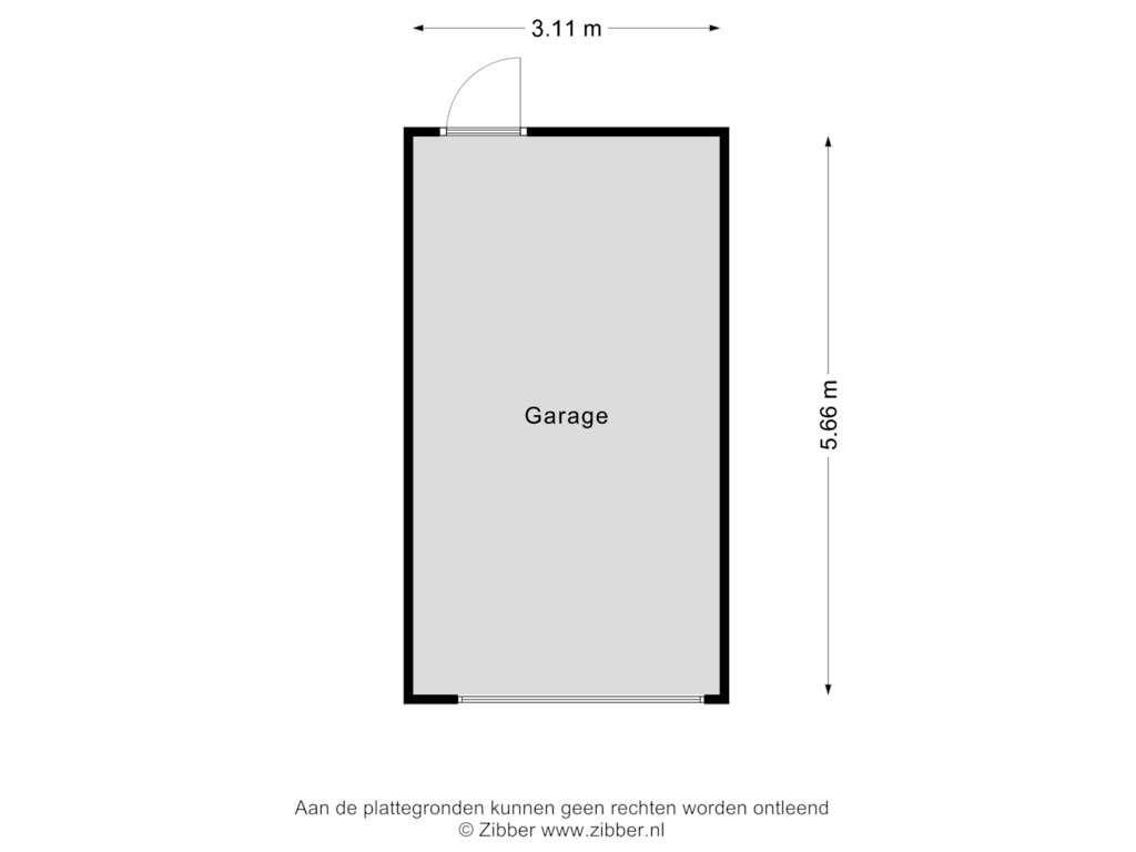 Bekijk plattegrond van Garage van Nassaustraat 4-B