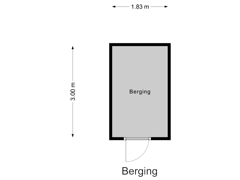 Bekijk plattegrond van Berging van Hartschelp 55