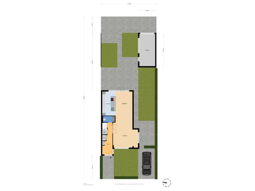 View floorplan of Perceel of Anemonenweg 36