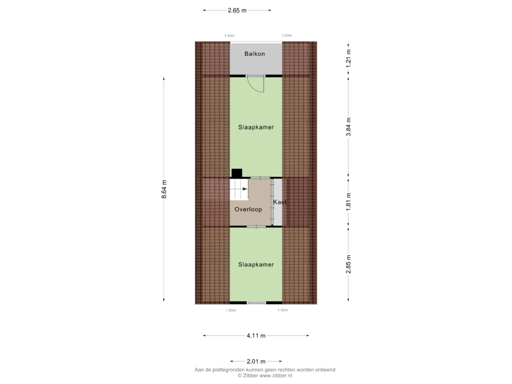 Bekijk plattegrond van Eerste verdieping van Boslaan 1-R185