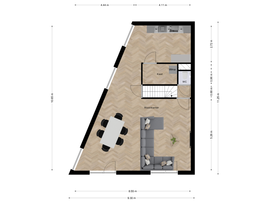 Bekijk plattegrond van Eerste Verdieping van Torenvalklaan 29