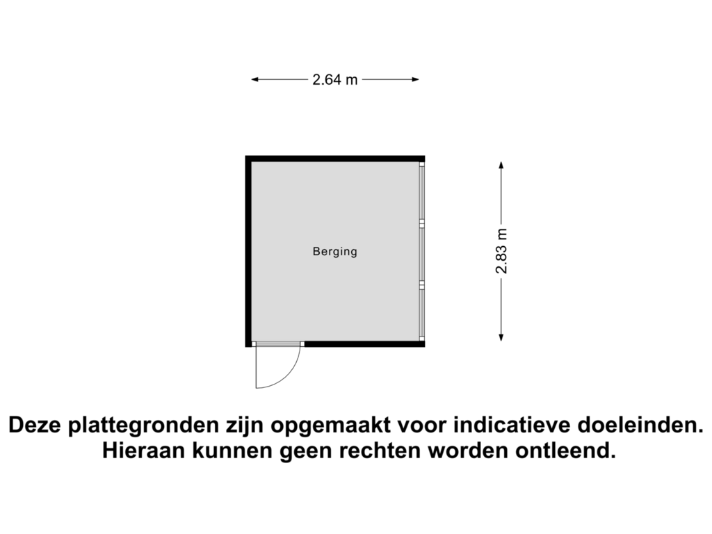 View floorplan of Berging of Cruquiuslaan 104