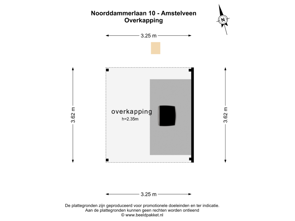 View floorplan of OVERKAPPING of Noorddammerlaan 10