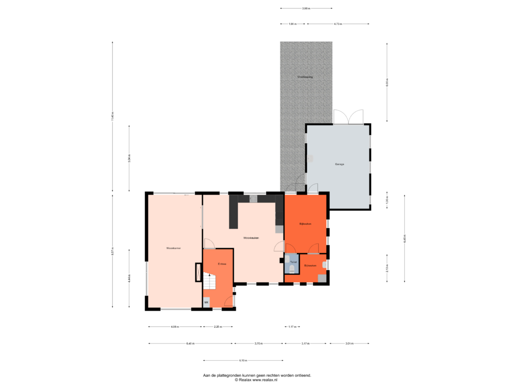 Bekijk plattegrond van Begane grond van Parallelweg 15