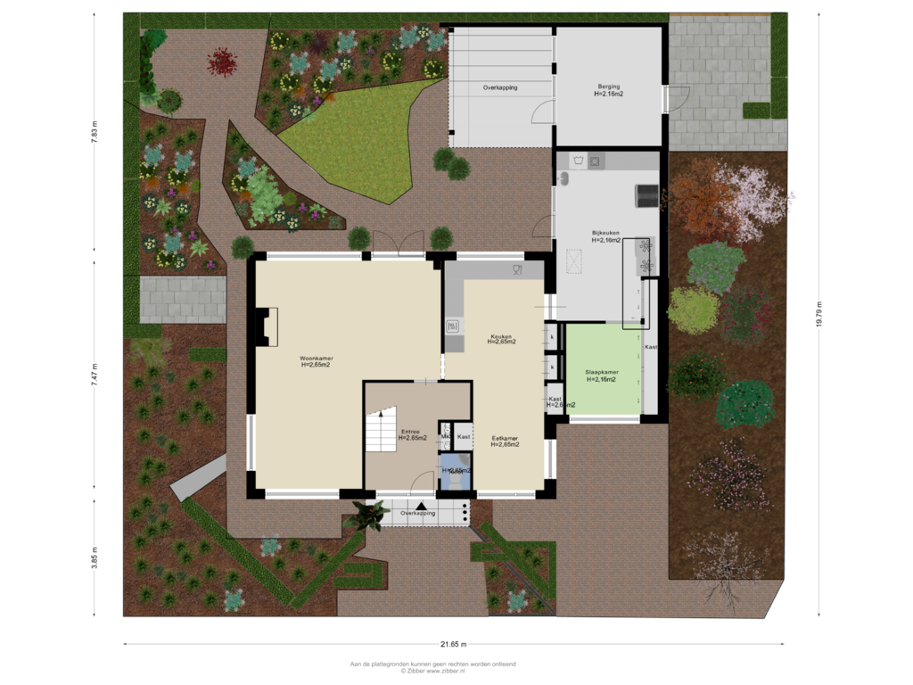 View floorplan of Begane Grond_Tuin of Boezemsingel 40