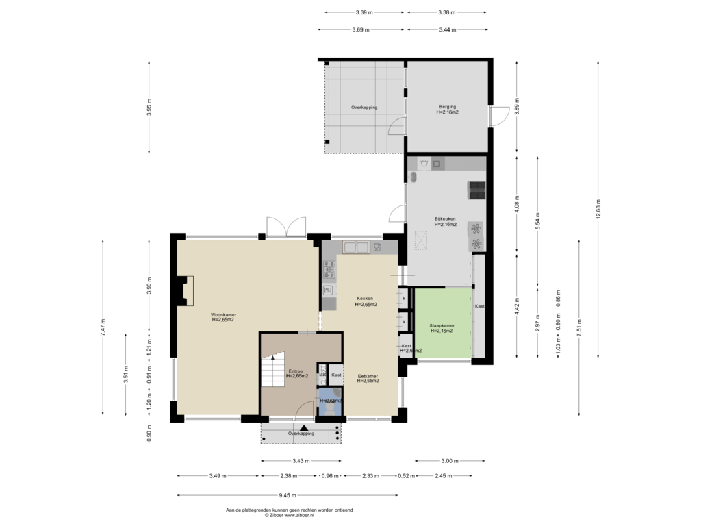 View floorplan of Begane Grond of Boezemsingel 40