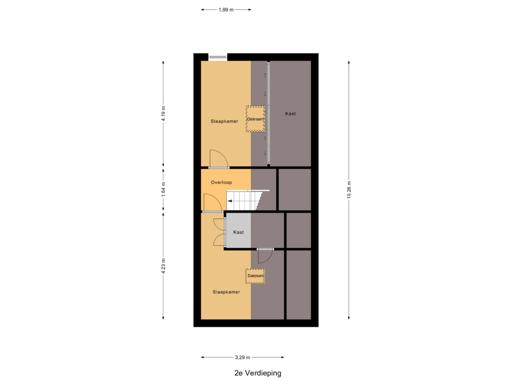 Bekijk plattegrond van 2e Verdieping van Mary Zeldenrust-Noordanusstraat 14