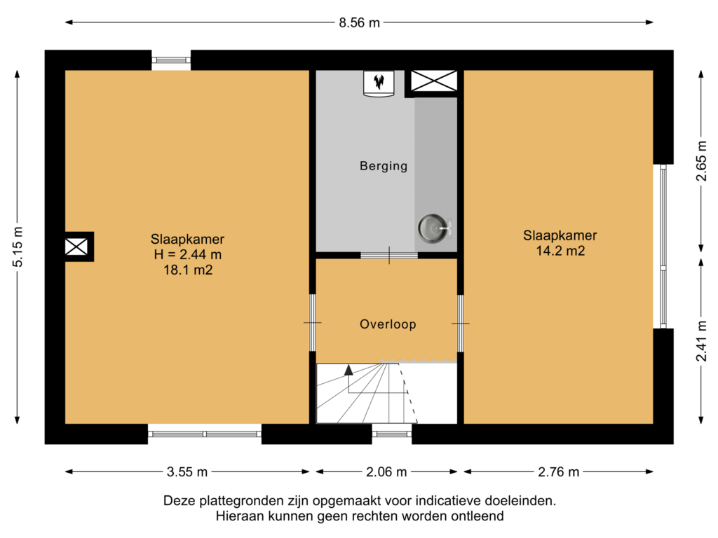 View floorplan of 2e Verdieping of Douschans 33