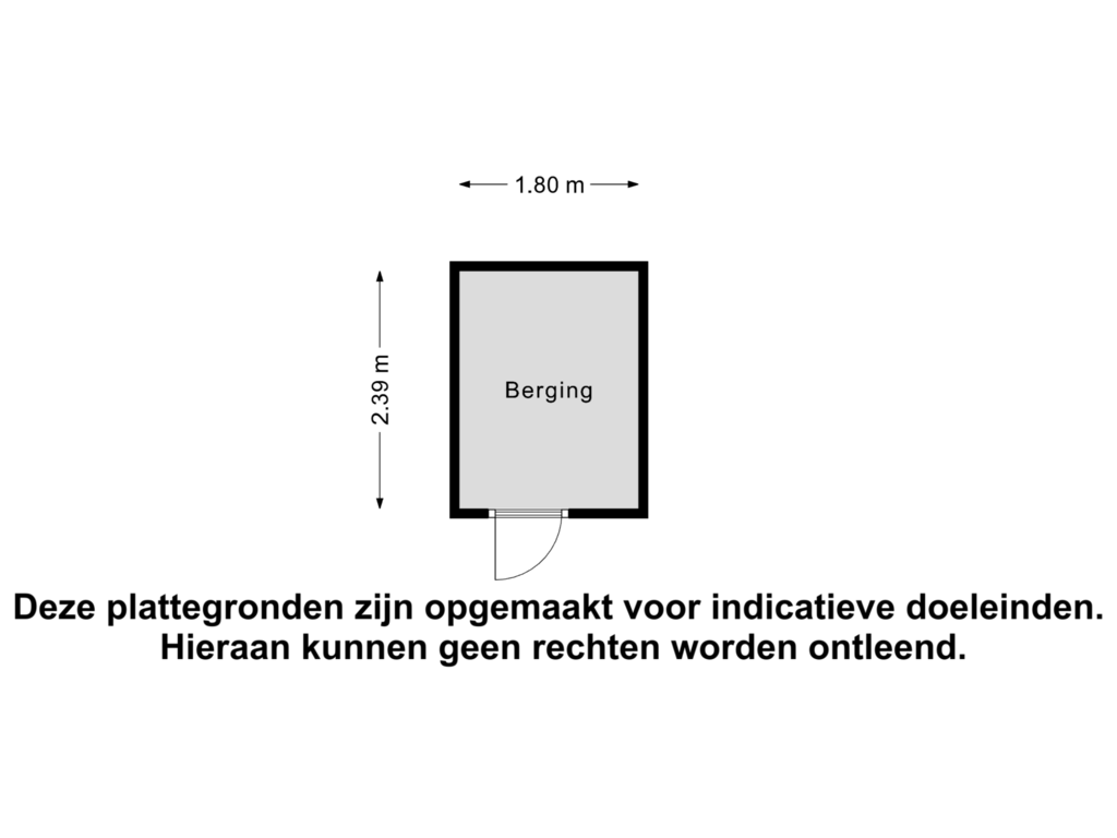 Bekijk plattegrond van Berging van Stadspolderstraat 2