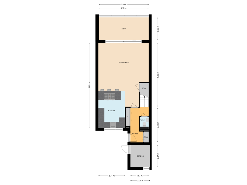 Bekijk plattegrond van Begane grond van Wipmolen 19