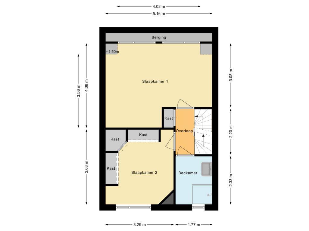 Bekijk plattegrond van Eerste verdieping van Wipmolen 19