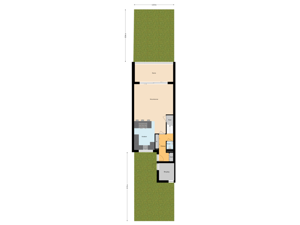 Bekijk plattegrond van Situatie van Wipmolen 19