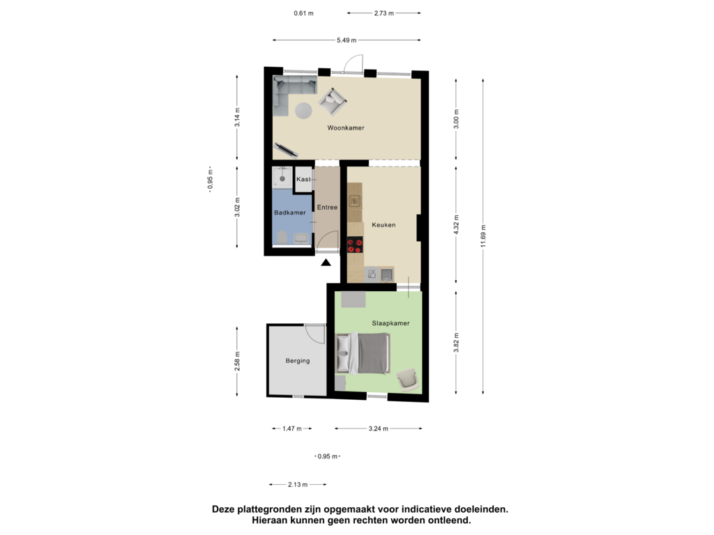 Bekijk plattegrond van Appartement van Heerderweg 136-A