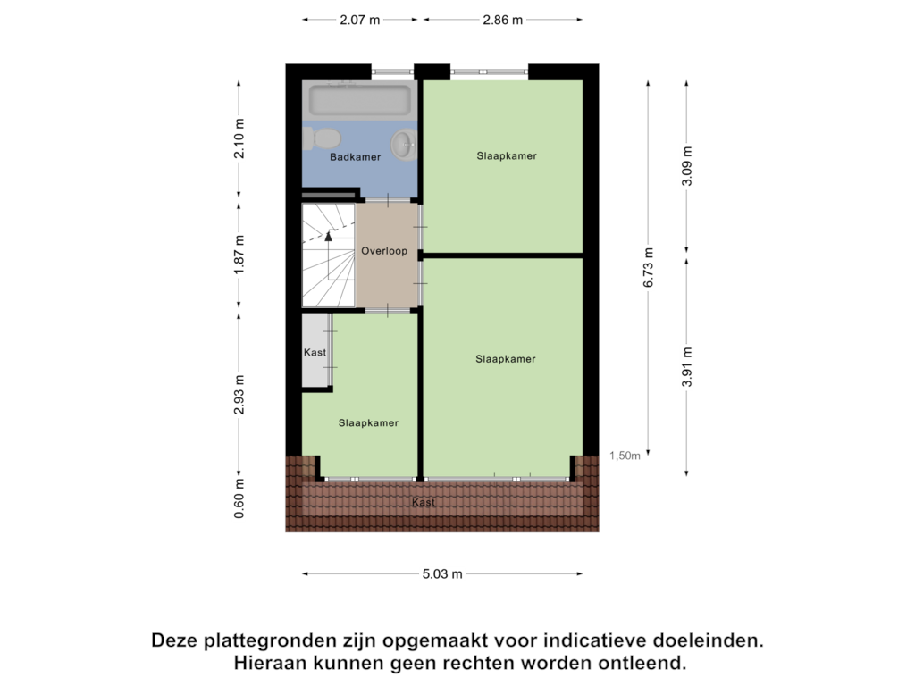 Bekijk plattegrond van Eerste Verdieping van Herik 13