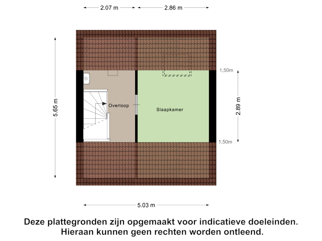 Bekijk plattegrond van Tweede Verdieping van Herik 13