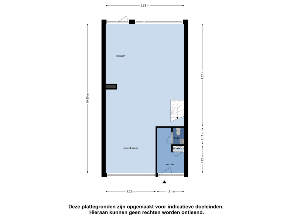 Bekijk plattegrond van Begane Grond van Krodde 16