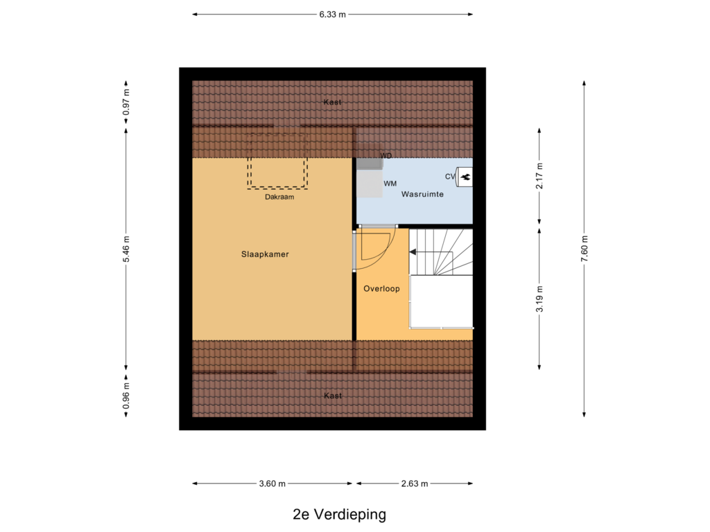 Bekijk plattegrond van 2e Verdieping van Hofstad 3