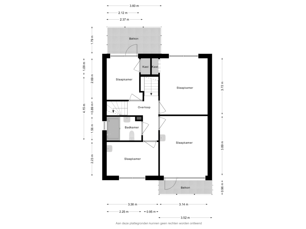 Bekijk plattegrond van Eerste verdieping van Baerdijk 58