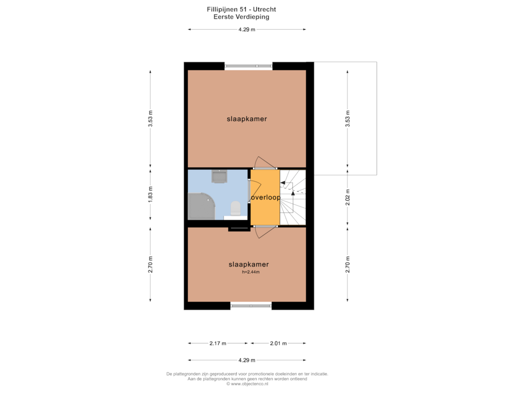 Bekijk plattegrond van EERSTE VERDIEPING van Filipijnen 51