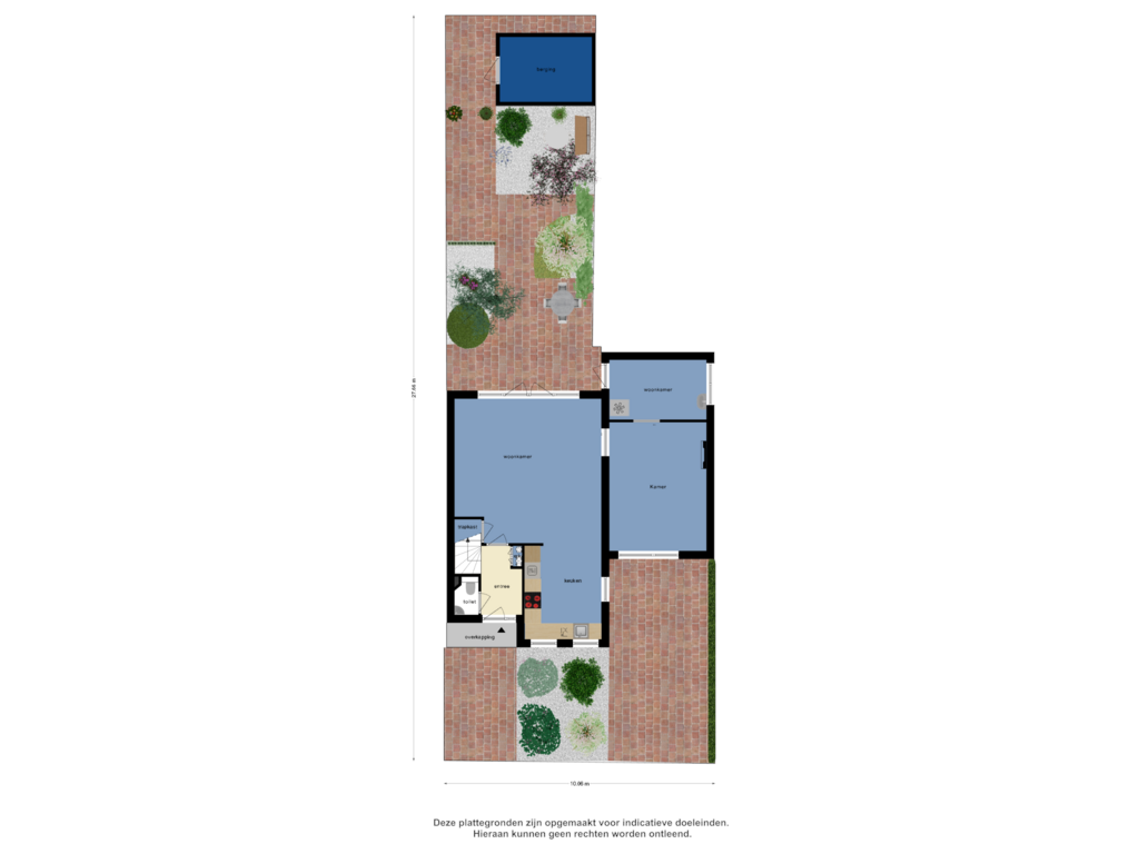 View floorplan of Begane Grond  tuin of Anne Frankstraat 42