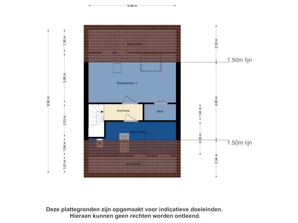 View floorplan of Tweede Verdieping of Anne Frankstraat 42