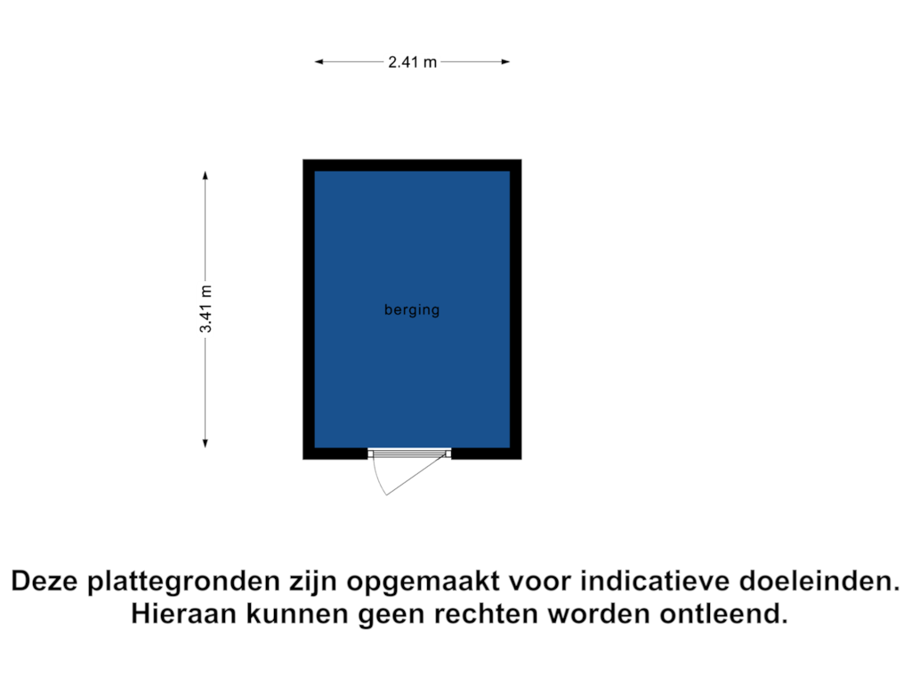 View floorplan of Berging of Anne Frankstraat 42