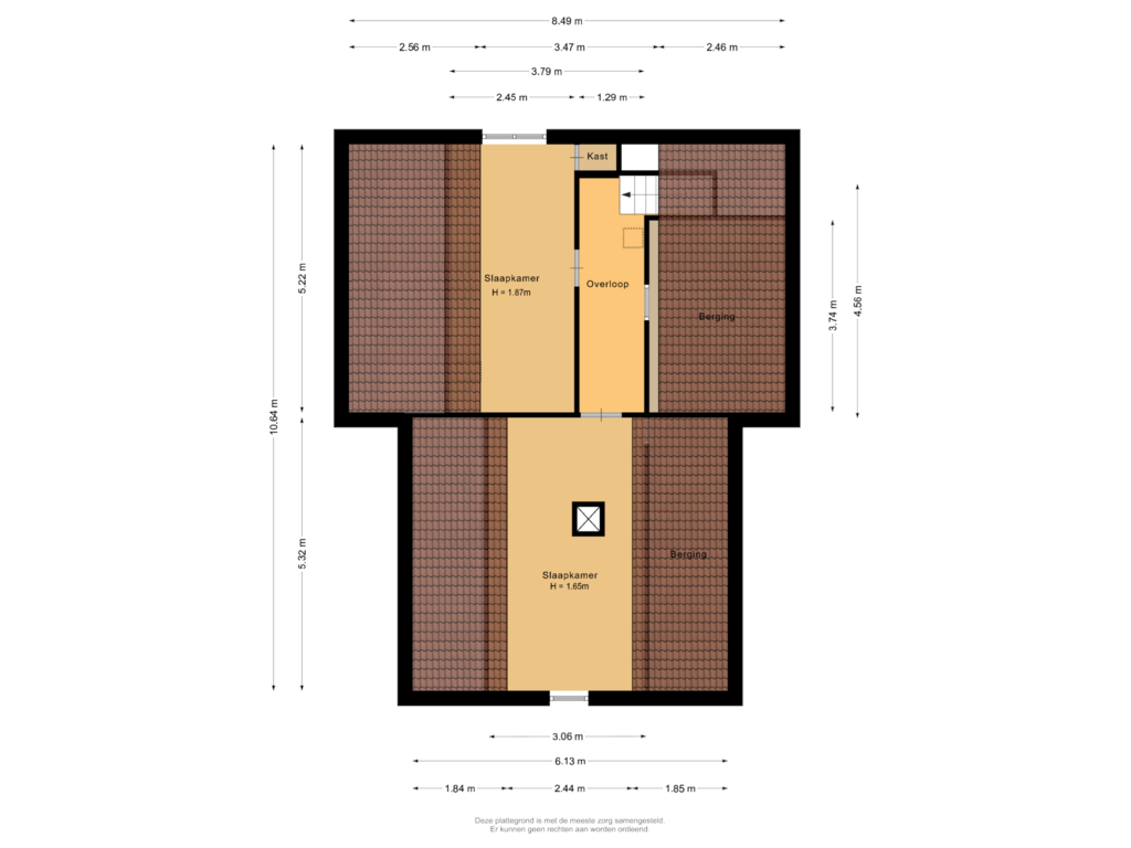 Bekijk plattegrond van Eerste verdieping van Hoofdkade 144