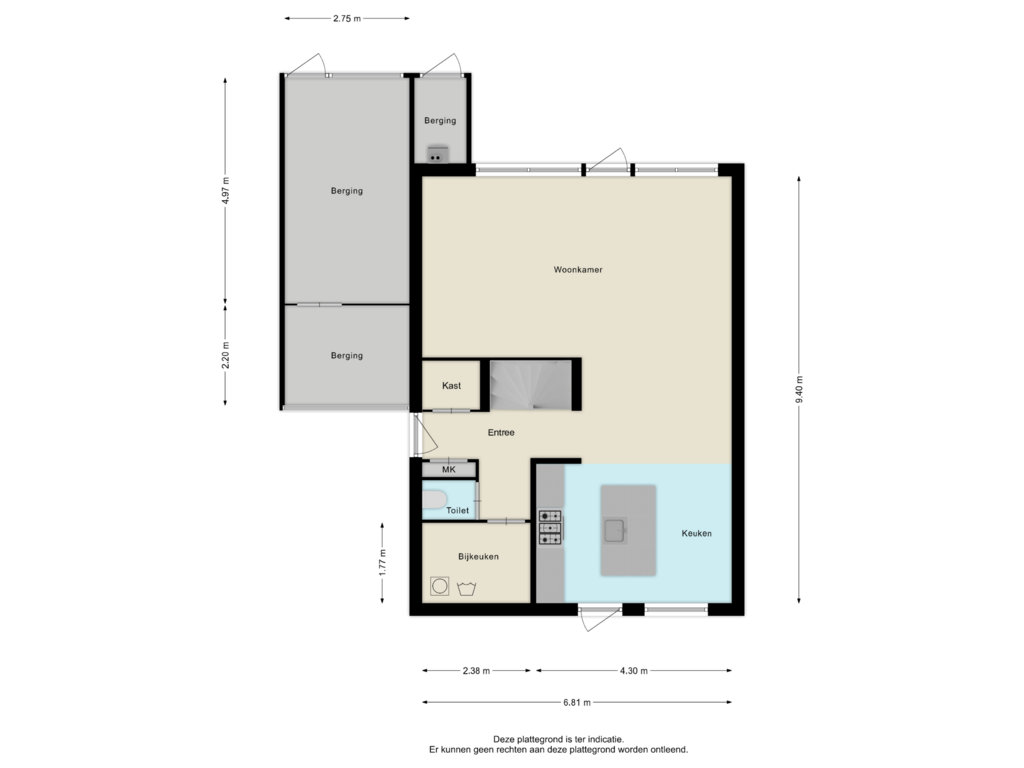 Bekijk plattegrond van Begane grond van Oldekamp 28