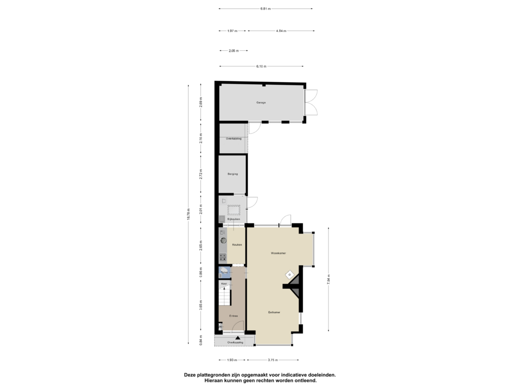 Bekijk plattegrond van Begane Grond van Dollardstraat 84