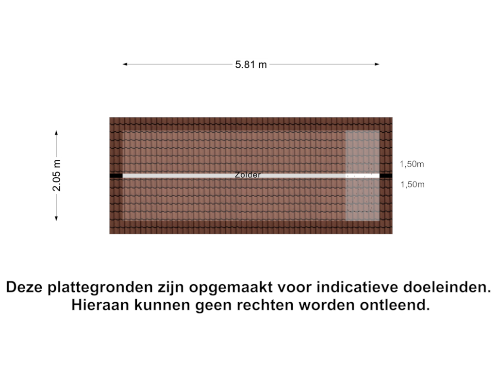 Bekijk plattegrond van Zolder van Dollardstraat 84