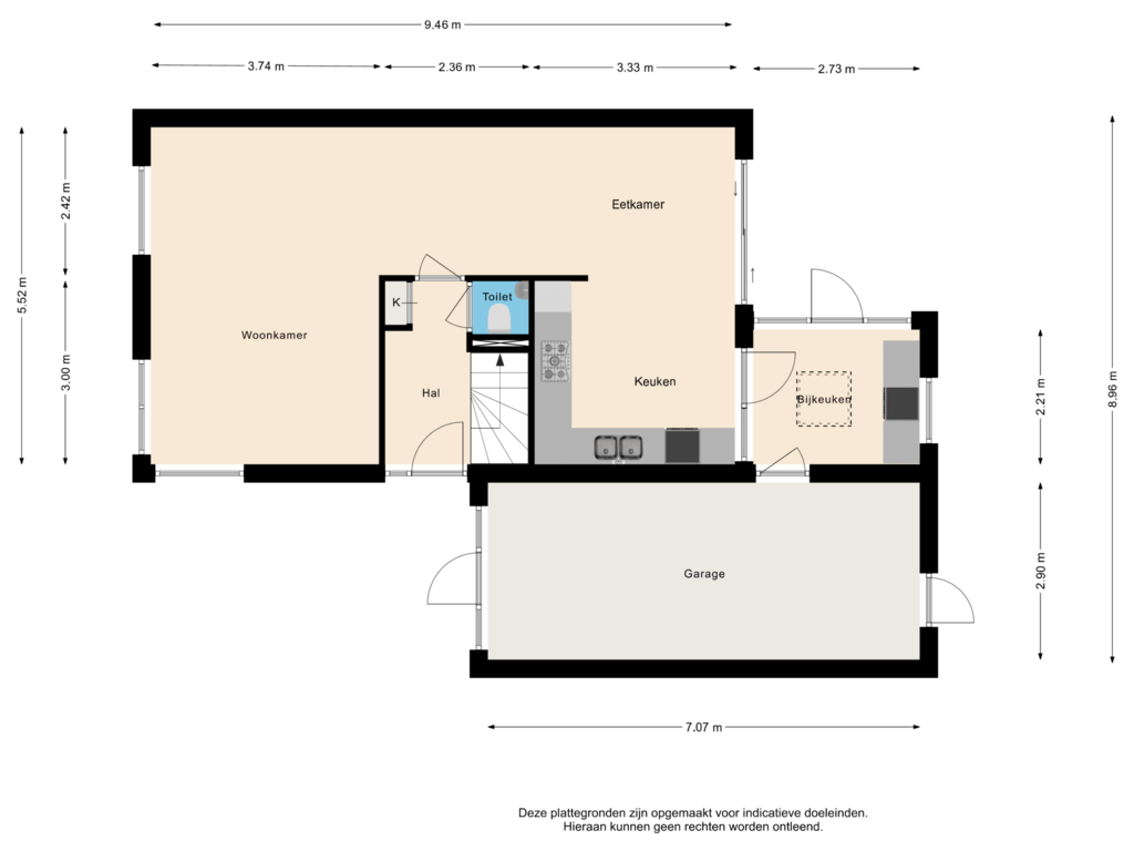 View floorplan of Begane Grond of Kleis 68