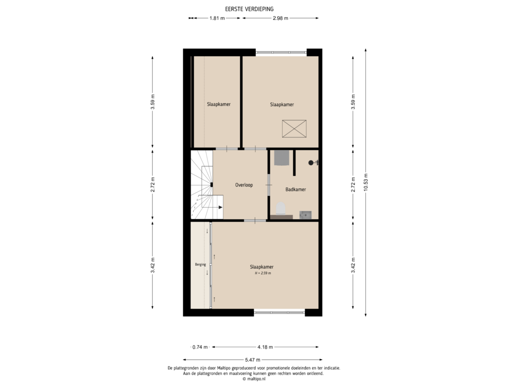 Bekijk plattegrond van Eerste verdieping van Donjon 50