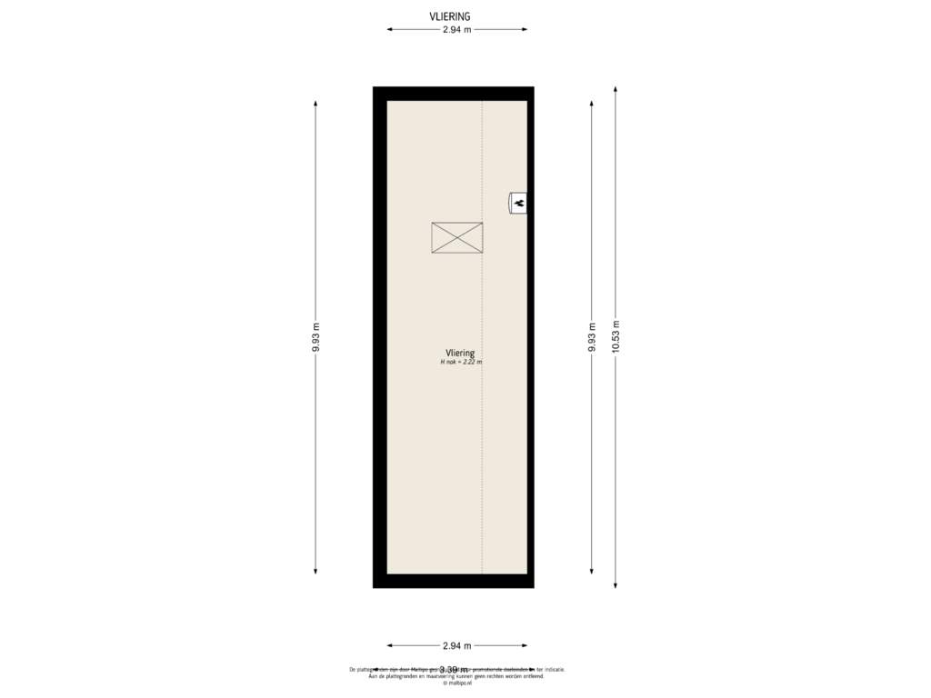 Bekijk plattegrond van Vliering van Donjon 50