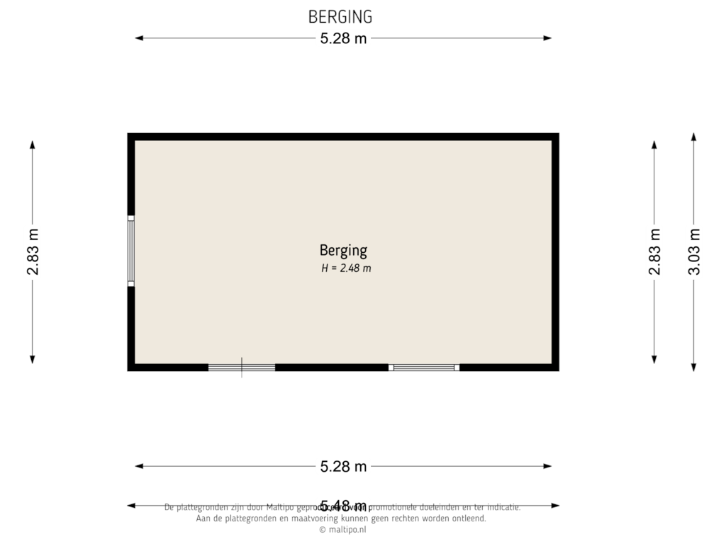 Bekijk plattegrond van Berging van Donjon 50