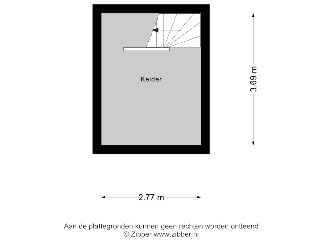 View floorplan of Kelder of Oosterweg 2