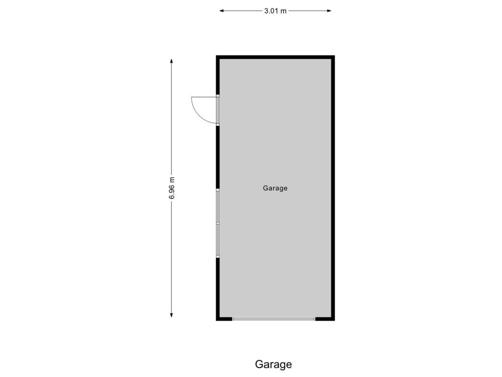 Bekijk plattegrond van Garage van Klaverstraat 17