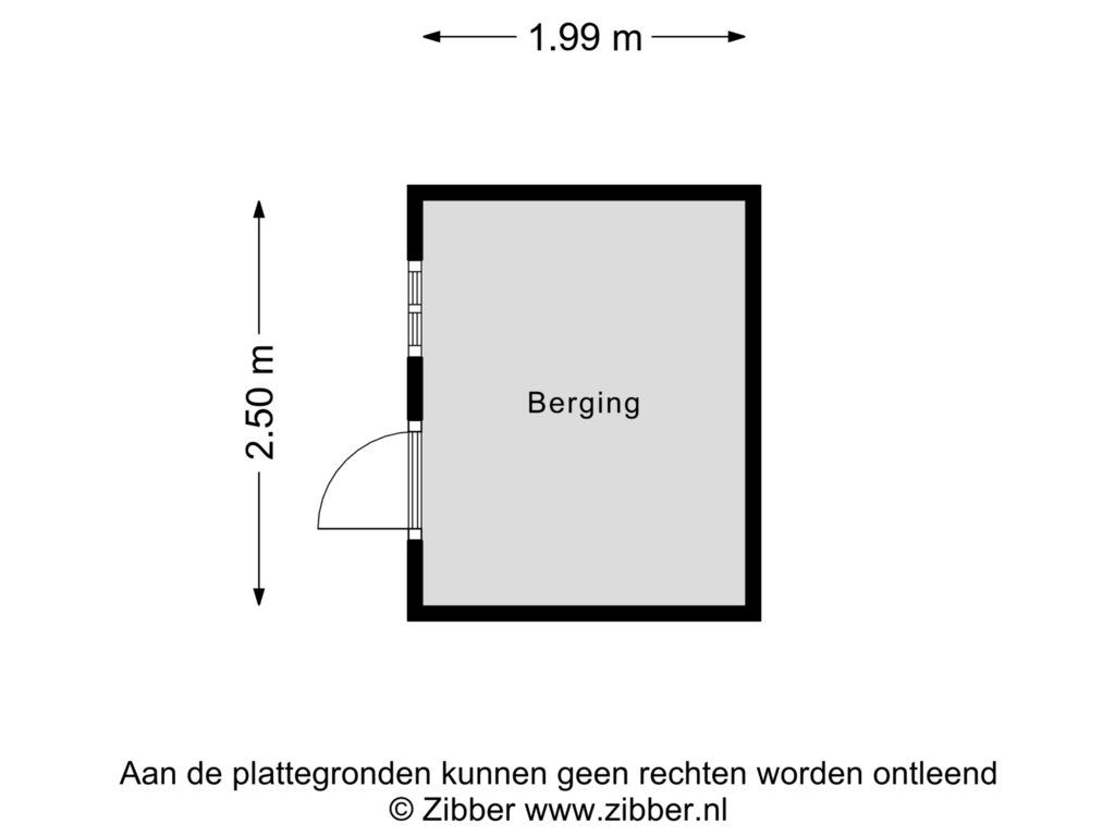 Bekijk plattegrond van Berging van Vlasland 16