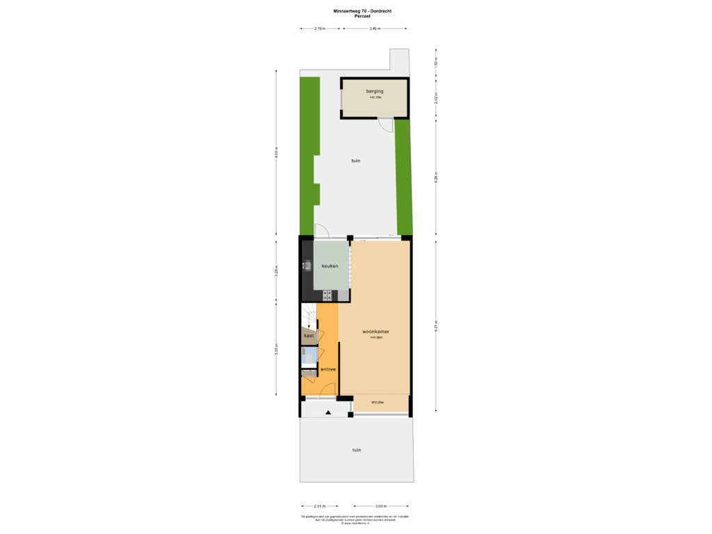 Bekijk plattegrond van PERCEEL van Minnaertweg 70