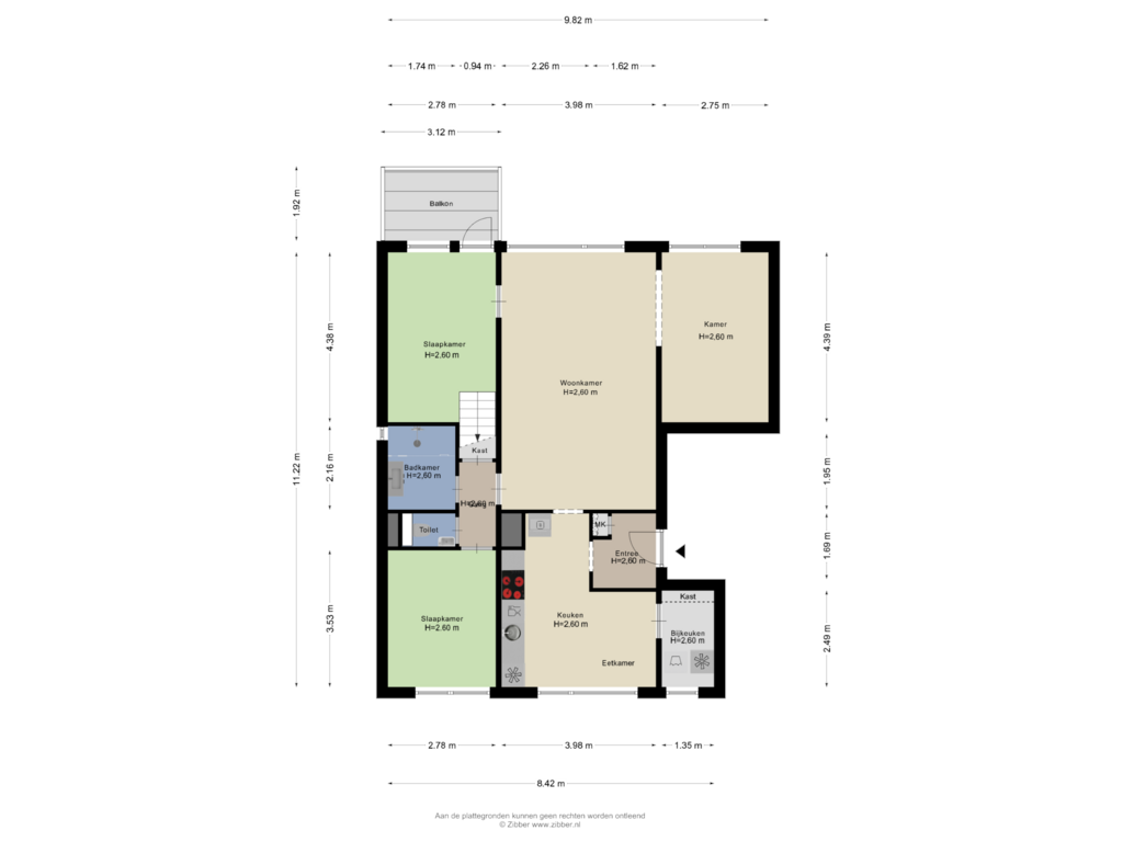 Bekijk plattegrond van Eerste verdieping van Bouwmeesterweg 40