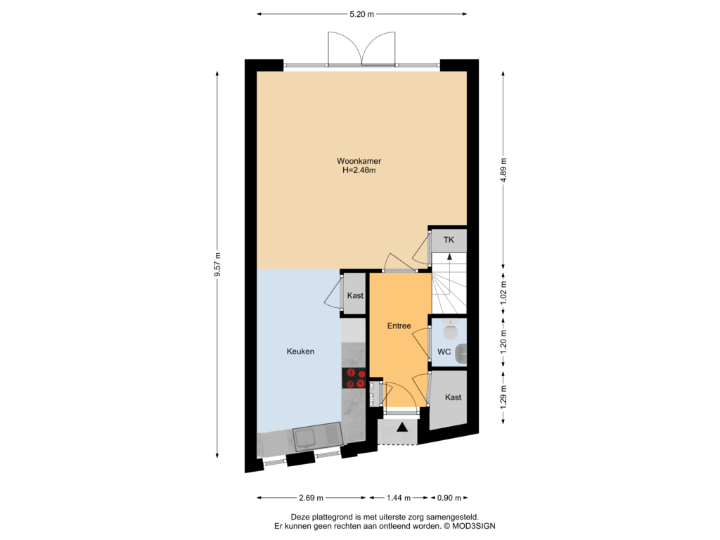 Bekijk plattegrond van Begane Grond van Waterdrieblad 7