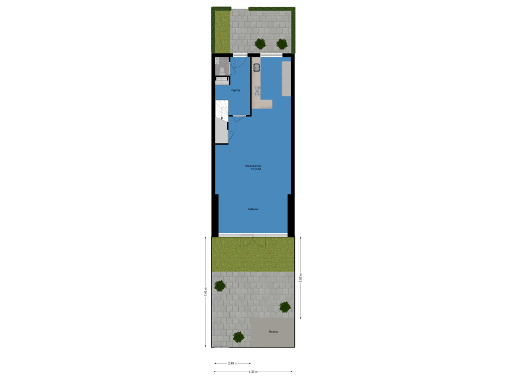 Bekijk plattegrond van Tuin van Griendakker 11