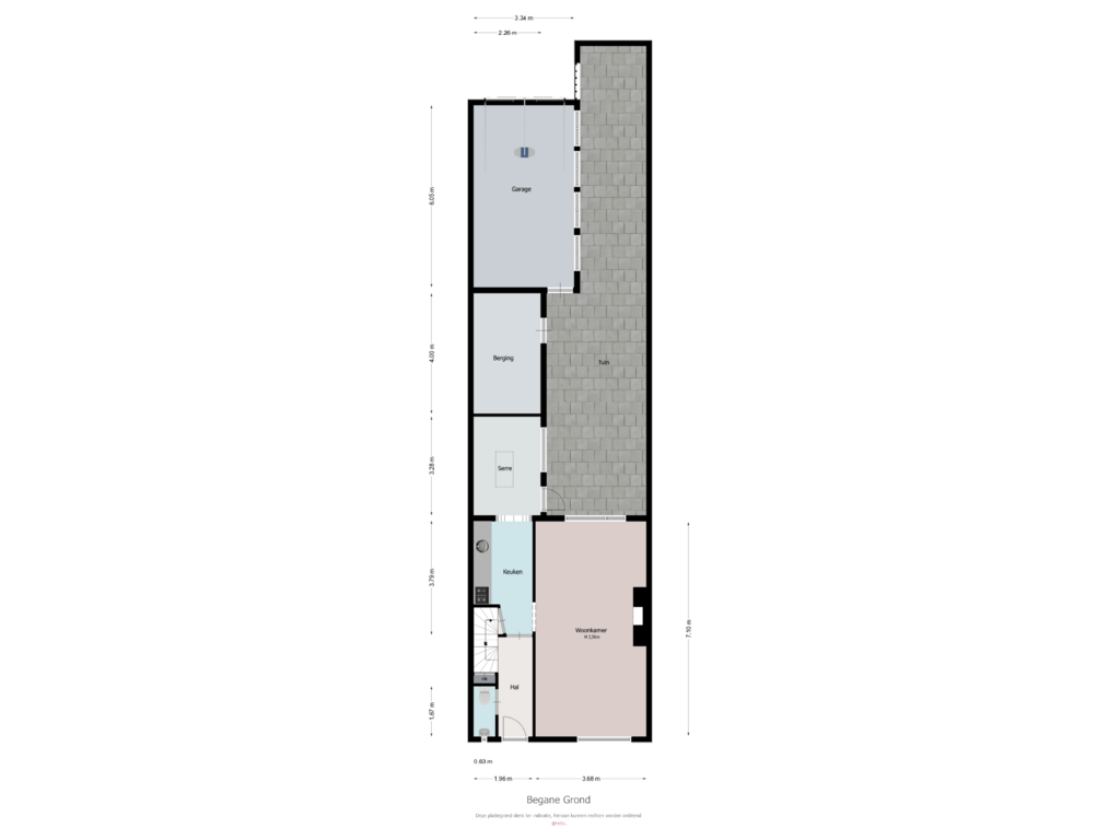 Bekijk plattegrond van Begane Grond van Veermanstraat 44