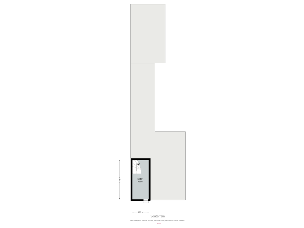 Bekijk plattegrond van Kelder van Veermanstraat 44