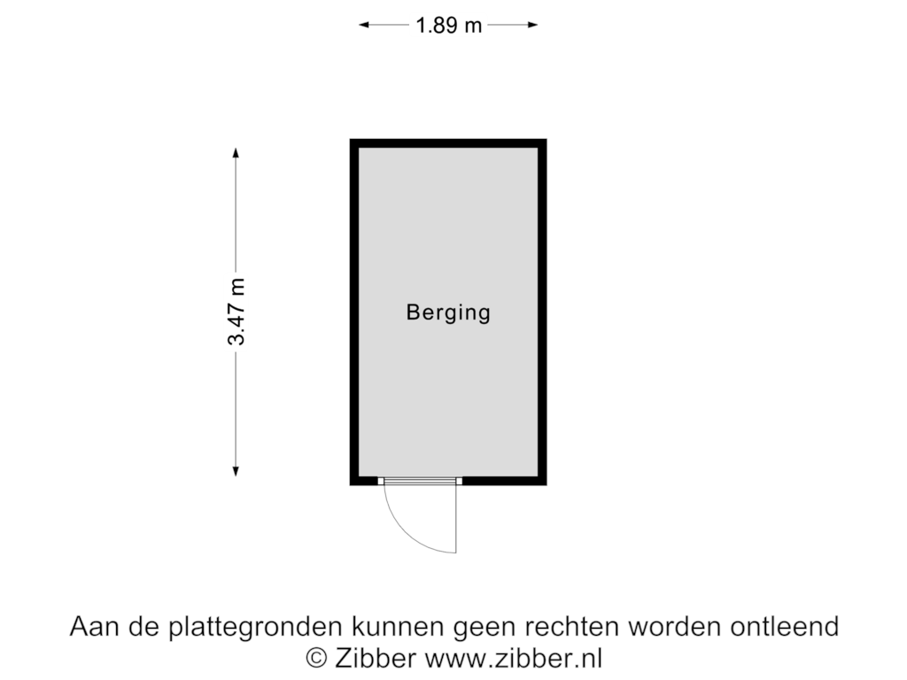 Bekijk plattegrond van Berging van Uitstraat 51