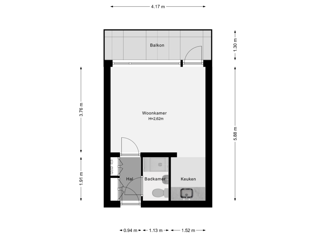 View floorplan of 2e Verdieping of Lepelaarsingel 300