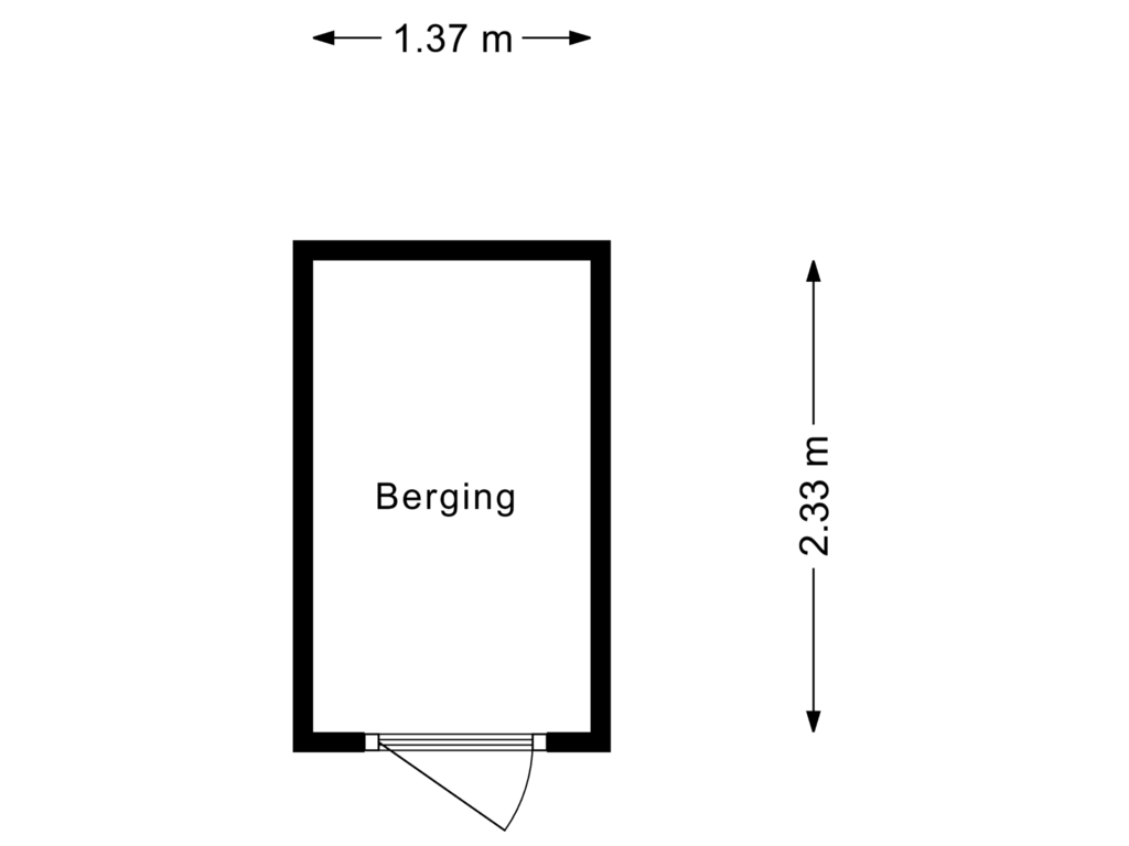 Bekijk plattegrond van Berging van Lepelaarsingel 300