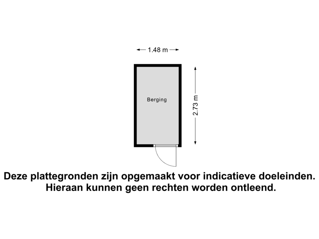 View floorplan of Berging of Marconistraat 141