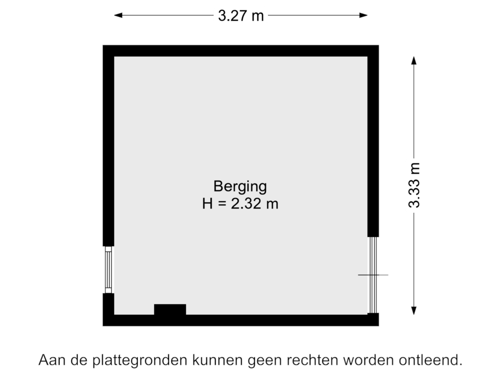 Bekijk plattegrond van Berging van Verlengde Schrans 111-B