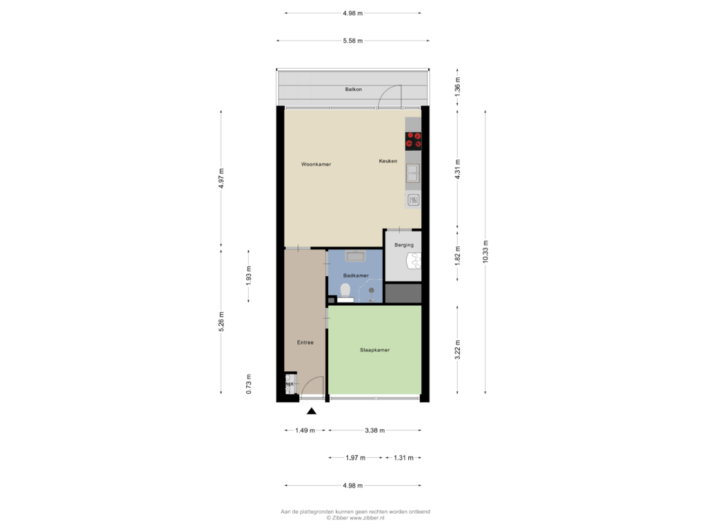 View floorplan of Appartement of Gerard Philipslaan 47